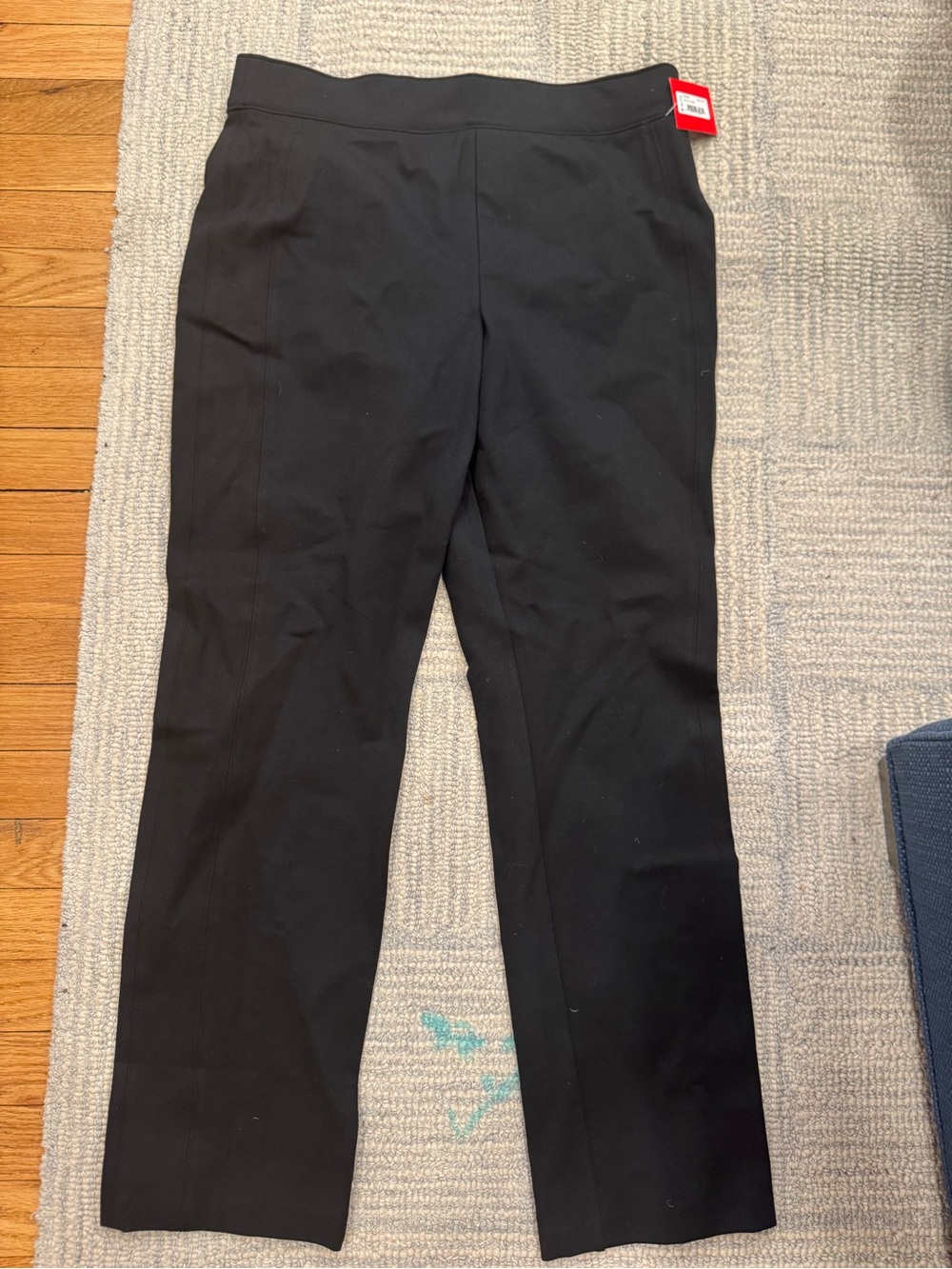 SPANX Women's Black Straight-Leg Stretch Pants